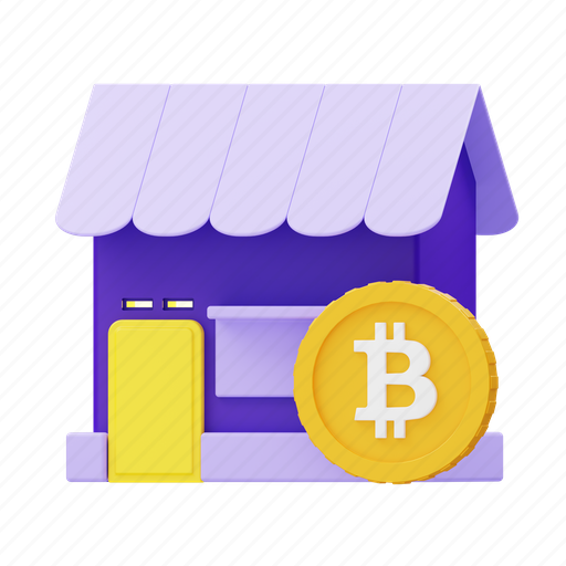 Sale, shopping, bitcoin 3D illustration - Download on Iconfinder