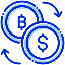 bitcoin exchange, bitcoin, coins, dollar