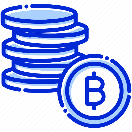 Bitcoins, coins, currency, stack of bitcoins icon - Download on Iconfinder
