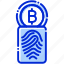 digital signature, cryptocurrency signature, thumb print, biometric 