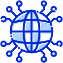 global network, globe, global connections, cyberspace