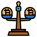 equality, scale, balance, comparison, bitcoin