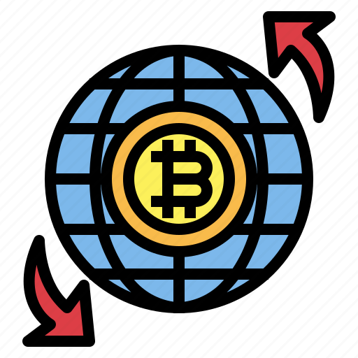 Global, worldwide, earth, networking, bitcoin icon - Download on Iconfinder