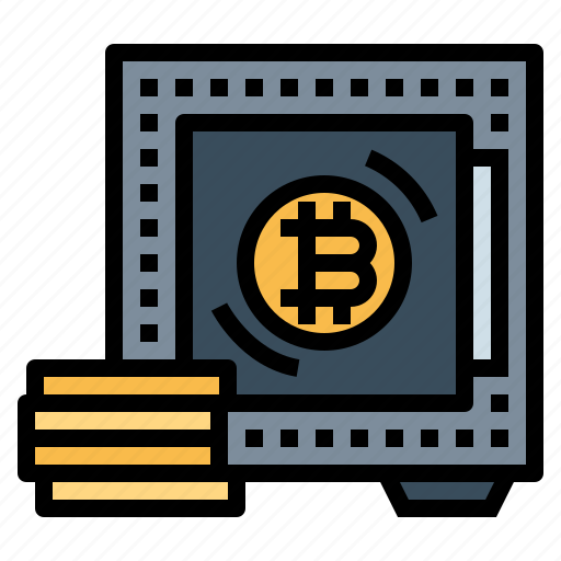 Safe, box, deposit, accounting, bitcoin icon - Download on Iconfinder