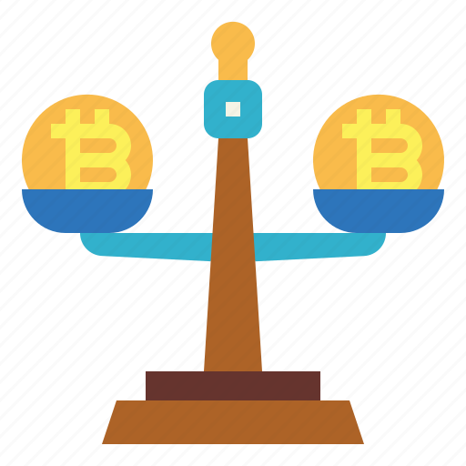 Equality, scale, balance, comparison, bitcoin icon - Download on Iconfinder
