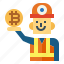 miner, worker, man, people, bitcoin 