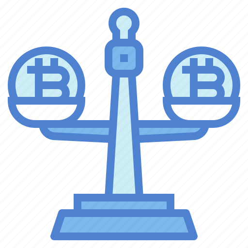 Equality, scale, balance, comparison, bitcoin icon - Download on Iconfinder