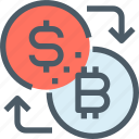 bank, bitcoin, cryptocurrency, digital, exchange, money