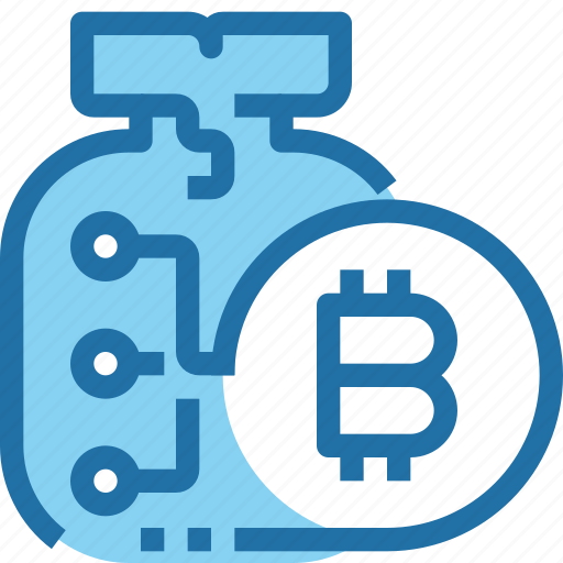 Bag, bank, bitcoin, cryptocurrency, investment, money icon - Download on Iconfinder