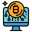 bitcoin, cash, coin, computer, money 