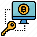 bitcoin, computer, data, encryption, key, protect, protection