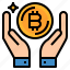 bitcoin, earn, income, money, profit 