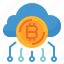 bitcoin, cash, cloud, coin, currency, money 
