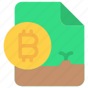 bitcoin, cash, cryptocurrency, document, money