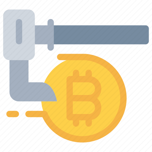 Bitcoin, cash, cryptocurrency, dig, money icon - Download on Iconfinder