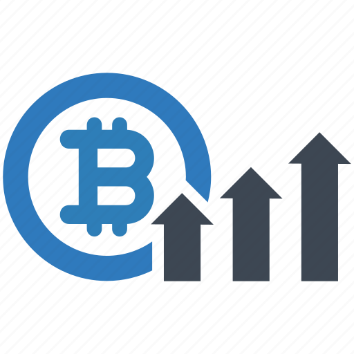 Bitcoin, growth, profit, income, graph, cryptocurrency, currency icon - Download on Iconfinder