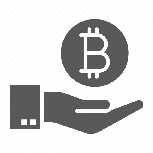Bitcoin, coin, cryptocurrency, finance, hand, money, payment icon - Download on Iconfinder