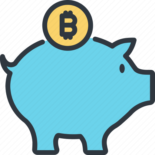Bitcoin, cryptocurrency, digital, finance, piggy, saving, trade icon - Download on Iconfinder