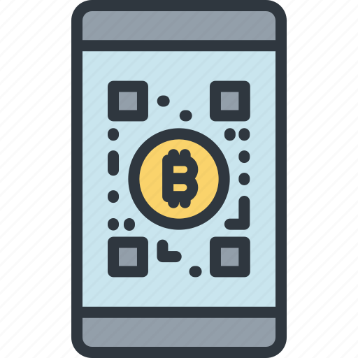 Barcode, bitcoin, cryptocurrency, digital, finance, mobile banking, trade icon - Download on Iconfinder