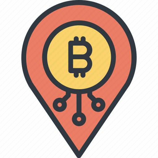 Bitcoin, cryptocurrency, data, digital, finance, pin, trade icon - Download on Iconfinder