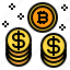 bitcoin, coin, stack 