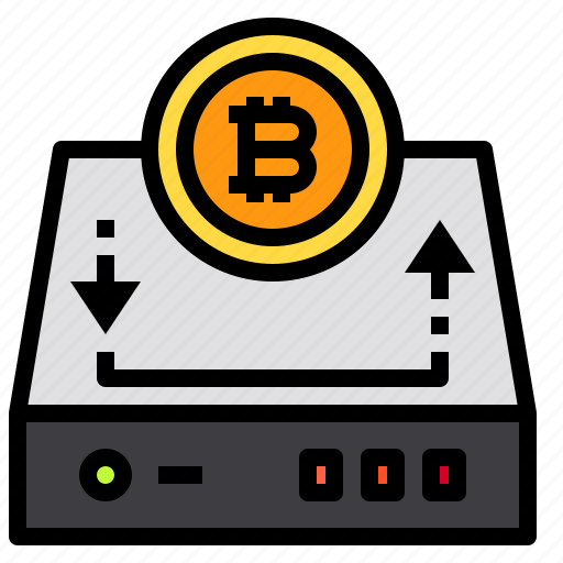 Bitcoin, blockchain, cryptocurrency, harddrive icon - Download on Iconfinder