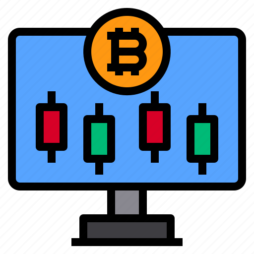 Bitcoin, computer, cryptocurrency, display, monitor icon - Download on Iconfinder