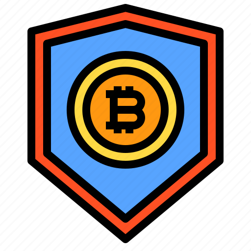 Bitcoin, protect, shield icon - Download on Iconfinder