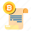 bill, bitcoin, blockchain, cryptocurrency, invoice, receipt 