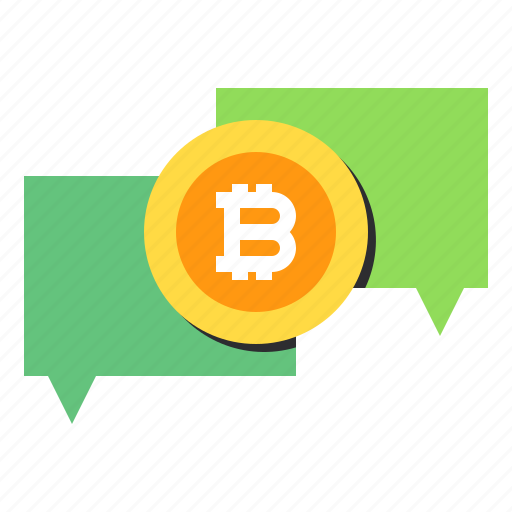 Bitcoin, chatbox, cryptocurrency, currency, communication icon - Download on Iconfinder