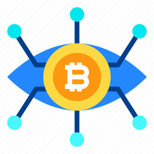 Bitcoin, eye, technology, cryptocurrency icon - Download on Iconfinder