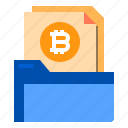bitcoin, document, folder, data, file