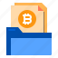 bitcoin, document, folder, data, file 