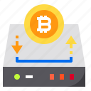 bitcoin, harddrive, cryptocurrency, currency, digital currency