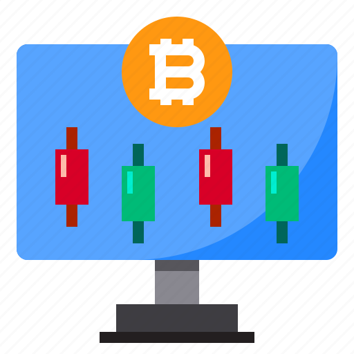 Bitcoin, display, monitor, computer, screen icon - Download on Iconfinder