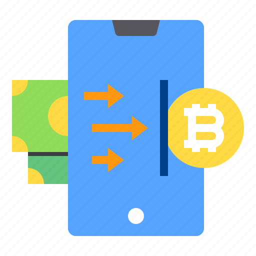Bitcoin, smartphone, app, cryptocurrency, mobile, technology icon - Download on Iconfinder
