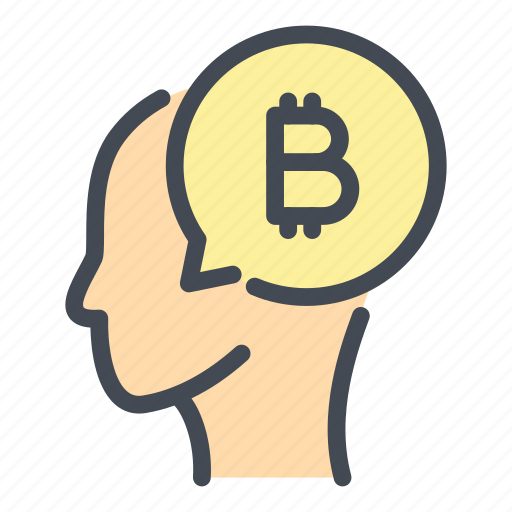 Crypto, bitcoin, cryptocurrency, blockchain, head, mind, message icon - Download on Iconfinder