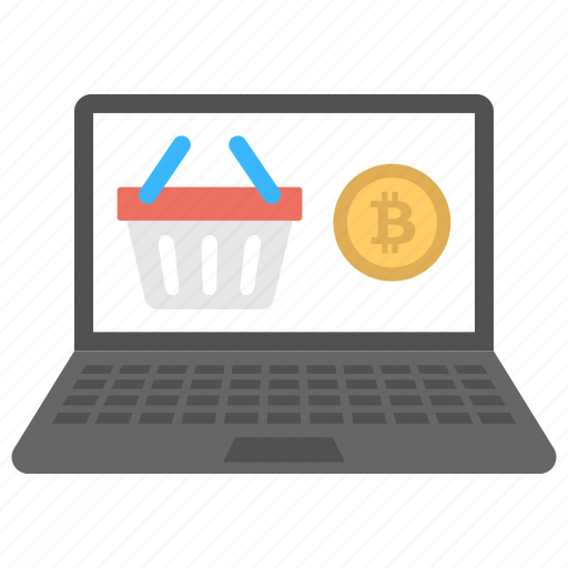 Bitcoin ecommerce service, bitcoin merchant, bitcoin shopping service, online store cryptocurrency, shop with bitcoin icon - Download on Iconfinder