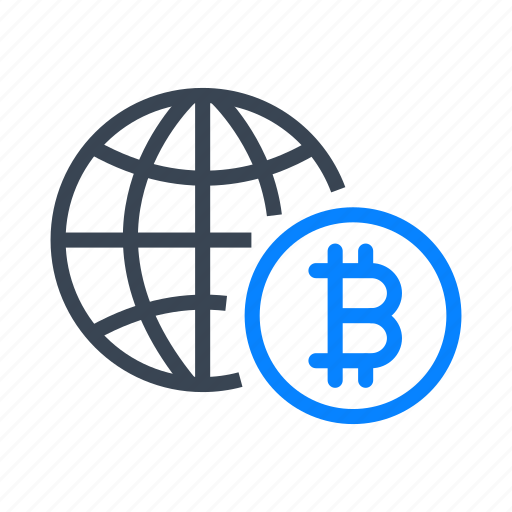 Bitcoin, bitcoins, cryptocurrency, international, global, world, network icon - Download on Iconfinder
