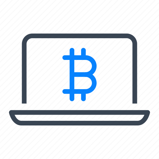 Bitcoin, bitcoins, cryptocurrency, laptop, computer icon - Download on Iconfinder