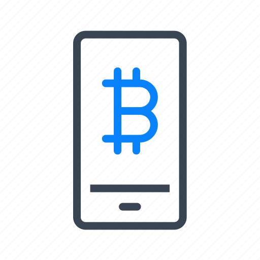 Bitcoin, bitcoins, cryptocurrency, smartphone, mobile, cell, phone icon - Download on Iconfinder