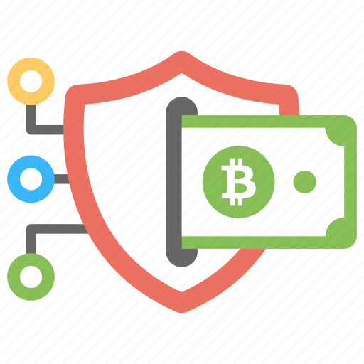 Bitcoin secure transaction, bitcoin transaction network, blockchain security, cryptocurrency, reliable bitcoin wallet icon - Download on Iconfinder