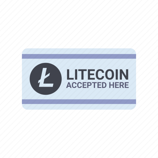 Accepted, blockchain, cryptocurrency, here, litecoin, payment, money icon - Download on Iconfinder