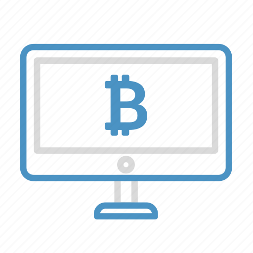 Bitcoin, computer, cryptocurrency icon - Download on Iconfinder