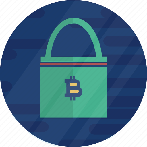 Bitcoin, cryptocurrency, lock, padlock, protection, safe icon - Download on Iconfinder