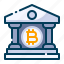 bank, bitcoin, building, business, cryptocurrency, digital money, electronic cash 