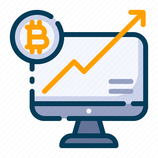 Bitcoin, business, cryptocurrency, digital money, electronic cash, growth, increase icon - Download on Iconfinder