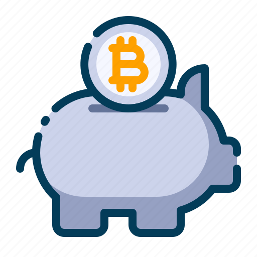 Bitcoin, business, cryptocurrency, digital money, electronic cash, piggy bank, savings icon - Download on Iconfinder