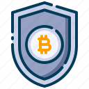 bitcoin, business, cryptocurrency, digital money, electronic cash, protection, shield