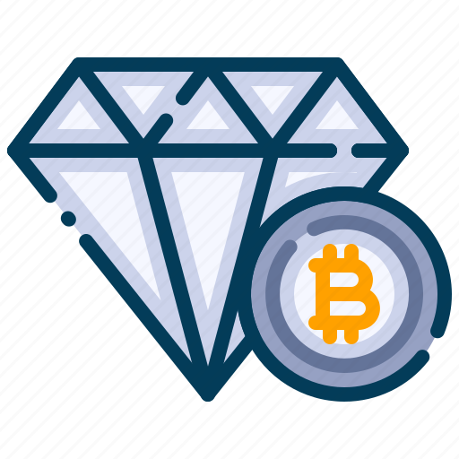 Bitcoin, business, cryptocurrency, diamond, digital money, electronic cash, value icon - Download on Iconfinder